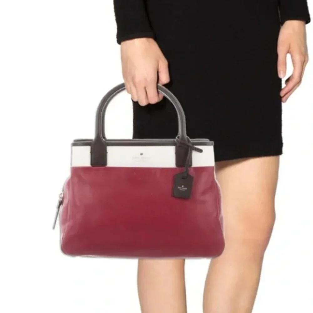 Kate Spade Branton Square Mills Leather Satchel